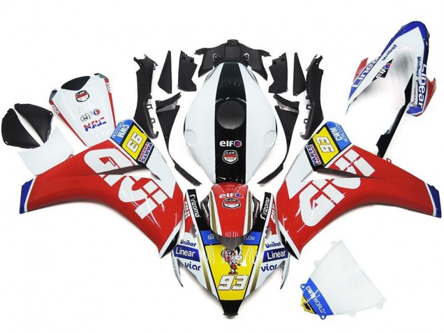 93 Number White and Red 2008-2011 CBR1000RR Motorcycle Fairing 93 Number White and Red 2008-2011 CBR1000RR Motorcycle Fairing