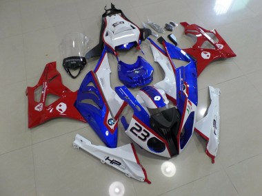 Alien Blue and White 2009-2014 S1000RR Motorcycle Fairing