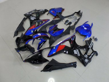 Alien Blue and White 2009-2014 S1000RR Motorcycle Fairing