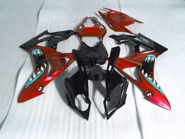 Alien Blue and White 2009-2014 S1000RR Motorcycle Fairing