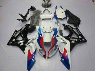 Alien Blue and White 2009-2014 S1000RR Motorcycle Fairing