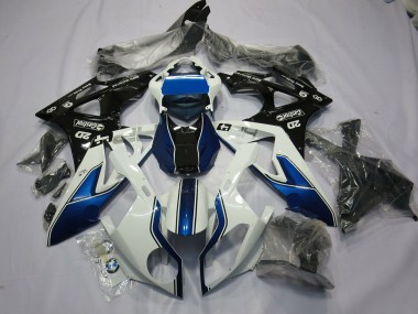 Alien Blue and White 2009-2014 S1000RR Motorcycle Fairing