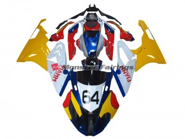 Alien Blue and White 2009-2014 S1000RR Motorcycle Fairing