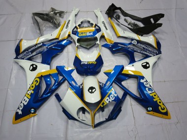 Alien Blue and White 2009-2014 S1000RR Motorcycle Fairing