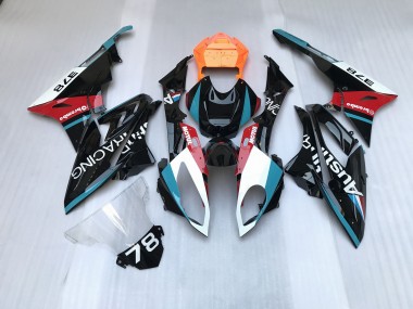 Alien Blue and White 2009-2014 S1000RR Motorcycle Fairing