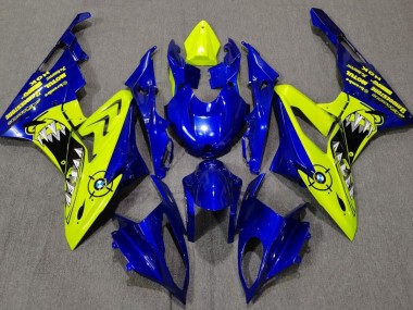Alien Blue and White 2009-2014 S1000RR Motorcycle Fairing