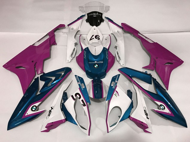 Alien Blue and White 2009-2014 S1000RR Motorcycle Fairing Alien Blue and White 2009-2014 S1000RR Motorcycle Fairing