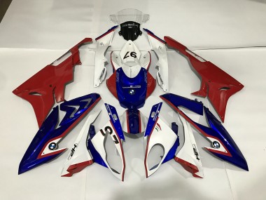 Alien Blue and White 2009-2014 S1000RR Motorcycle Fairing
