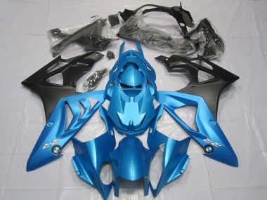 Alien Blue and White 2009-2014 S1000RR Motorcycle Fairing