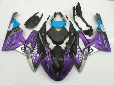 Alien Blue and White 2009-2014 S1000RR Motorcycle Fairing