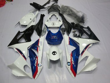 Alien Blue and White 2009-2014 S1000RR Motorcycle Fairing