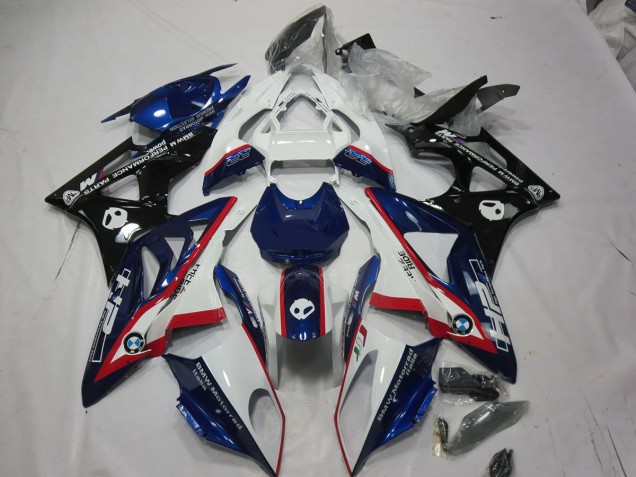 Alien Blue and White 2009-2014 S1000RR Motorcycle Fairing