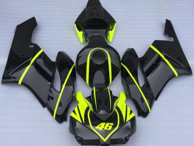 All Black and High Viz 46 2004-2005 CBR1000RR Motorcycle Fairing