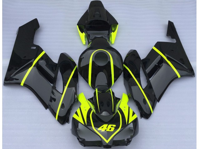 All Black and High Viz 46 2004-2005 CBR1000RR Motorcycle Fairing