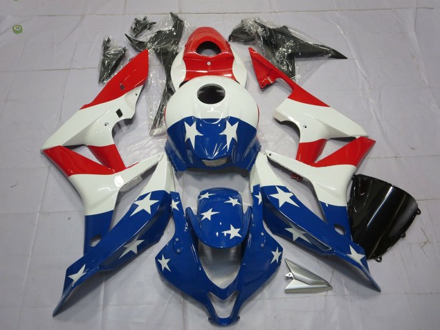 American Flag 2007-2008 CBR600RR Motorcycle Fairing American Flag 2007-2008 CBR600RR Motorcycle Fairing