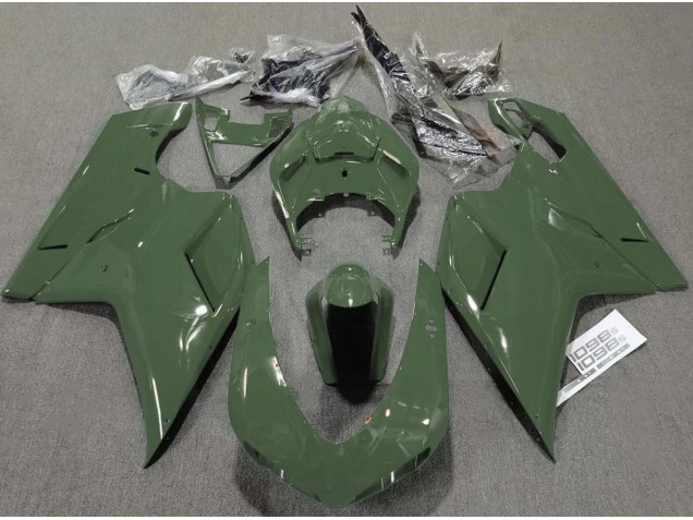 Army Green Gloss 2007-2014 Ducati 848 1098 1198 Motorcycle Fairing Army Green Gloss 2007-2014 Ducati 848 1098 1198 Motorcycle Fairing