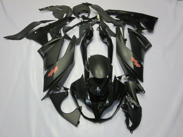 Black 2009-2012 ZX6R Motorcycle Fairing Black 2009-2012 ZX6R Motorcycle Fairing