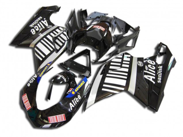 Black Alice 2007-2014 Ducati 848 1098 1198 Motorcycle Fairing Black Alice 2007-2014 Ducati 848 1098 1198 Motorcycle Fairing