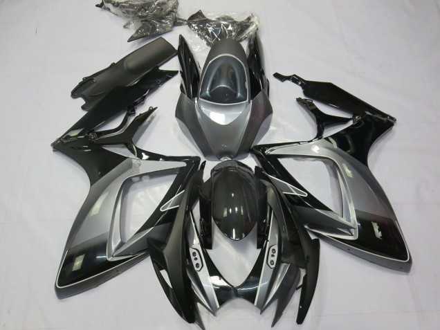 Black Grey Special 2006-2007 GSXR 600-750 Motorcycle Fairing Black Grey Special 2006-2007 GSXR 600-750 Motorcycle Fairing