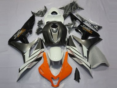 Black Grey and Orange 2007-2008 CBR600RR Motorcycle Fairing