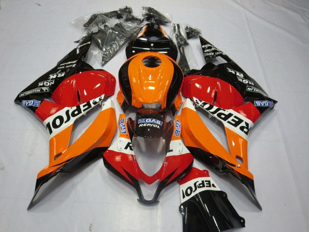 Black Repsol 2009-2012 CBR600RR Motorcycle Fairing Black Repsol 2009-2012 CBR600RR Motorcycle Fairing