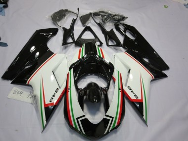 Black Tri Color 2007-2014 Ducati 848 1098 1198 Motorcycle Fairing