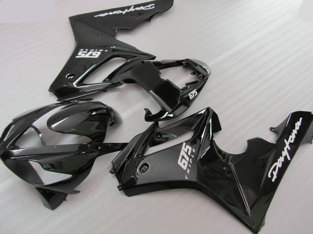 Black Triple 2006-2008 Daytona 675 Motorcycle Fairing Black Triple 2006-2008 Daytona 675 Motorcycle Fairing