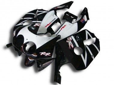 Black White RR 1990-1998 CBR250RR Motorcycle Fairing