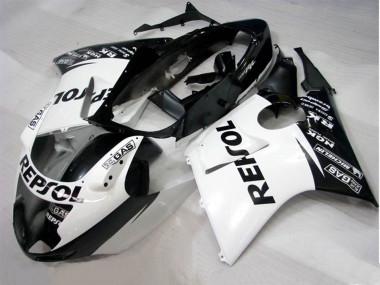 Black White Repsol 1996-2007 CBR1100XX Motorcycle Fairing
