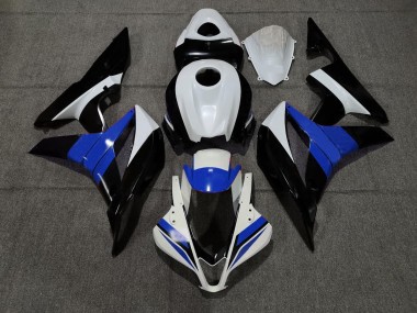 Black White and Blue 2007-2008 CBR600RR Motorcycle Fairing