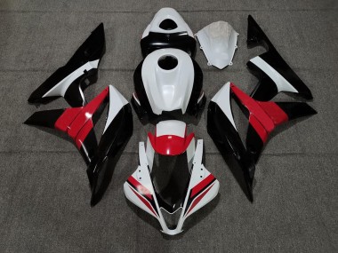 Black White and Red 2007-2008 CBR600RR Motorcycle Fairing
