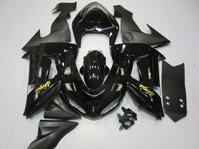 Black and Gold 2006-2007 ZX10R Motorcycle Fairing Black and Gold 2006-2007 ZX10R Motorcycle Fairing