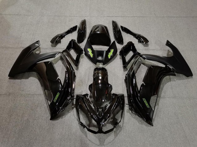 Black and Green 2012-2016 Ninja 650R Motorcycle Fairing