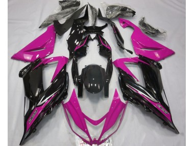 Black and Pink 2013-2018 ZX6R Motorcycle Fairing