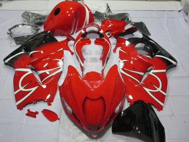 Black and White 1997-2007 GSXR 1300 Hayabusa Motorcycle Fairing