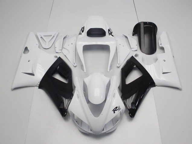 Black and White 1998-1999 R1 Motorcycle Fairing Black and White 1998-1999 R1 Motorcycle Fairing