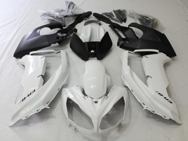 Black and White 2012-2016 Ninja 650R Motorcycle Fairing