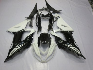 Black and White 2013-2018 ZX6R Motorcycle Fairing