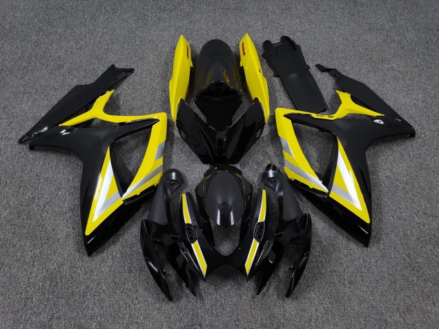 Black and Yellow OEM Style 2006-2007 GSXR 600-750 Motorcycle Fairing Black and Yellow OEM Style 2006-2007 GSXR 600-750 Motorcycle Fairing