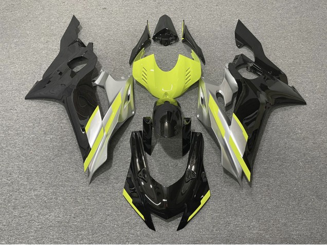 Black with Floro Yellow 2017-2021 R6 Motorcycle Fairing Black with Floro Yellow 2017-2021 R6 Motorcycle Fairing