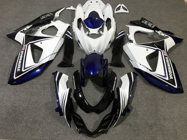 Blue Black and White 2009-2016 GSXR 1000 Motorcycle Fairing