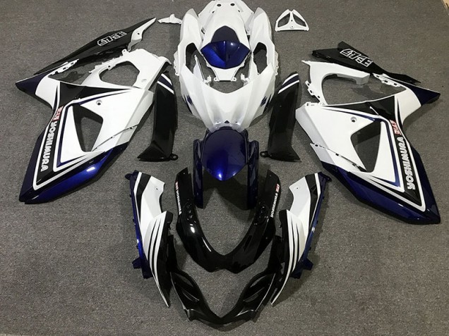 Blue Black and White 2009-2016 GSXR 1000 Motorcycle Fairing Blue Black and White 2009-2016 GSXR 1000 Motorcycle Fairing