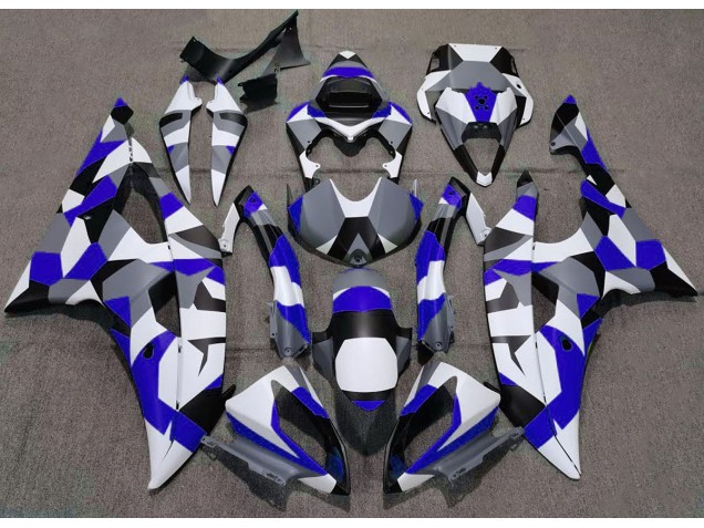 Blue Camo Plain 2008-2016 R6 Motorcycle Fairing Blue Camo Plain 2008-2016 R6 Motorcycle Fairing