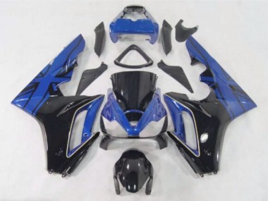 Blue Flag / Black 2006-2008 Daytona 675 Motorcycle Fairing