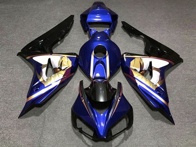 Blue & Gold 2006-2007 CBR1000RR Motorcycle Fairing Blue & Gold 2006-2007 CBR1000RR Motorcycle Fairing