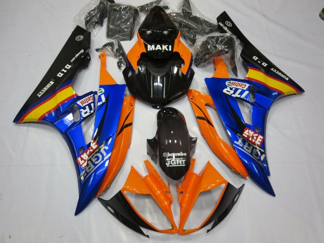 Blue Orange 2006-2007 R6 Motorcycle Fairing
