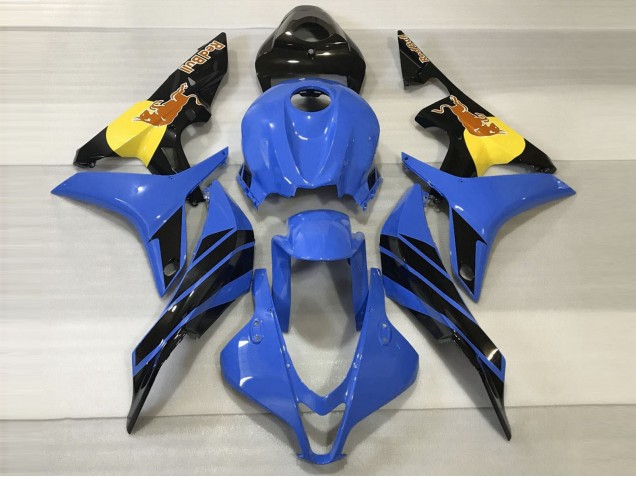 Blue & Orange Bull 2007-2008 CBR600RR Motorcycle Fairing Blue & Orange Bull 2007-2008 CBR600RR Motorcycle Fairing