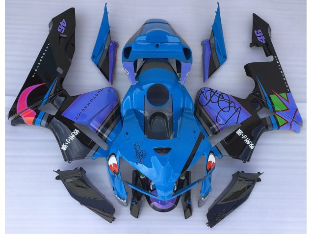 Blue Shark 2005-2006 CBR600RR Motorcycle Fairing Blue Shark 2005-2006 CBR600RR Motorcycle Fairing