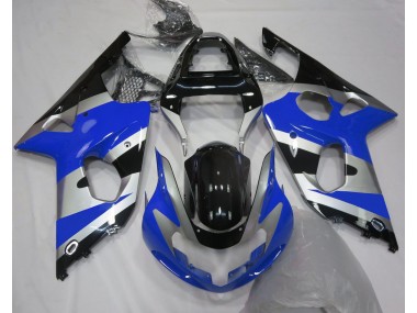 Blue Silver OEM Style 2000-2002 GSXR 1000 Motorcycle Fairing