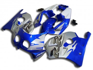 Blue Silver and White 1990-1998 CBR250RR Motorcycle Fairing